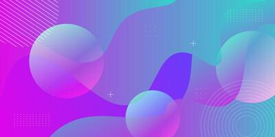 Colorful purple and blue gradient wave 3D background. Minimal wave fluid pattern geometric design. Eps10 vector