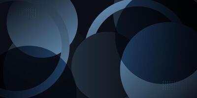 Abstract dark blue circle 3D background. Simple circle shape pattern design. eps10 vector