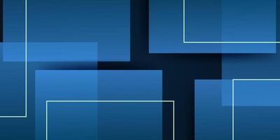 Modern abstract blue geometric background overlapping squares. Cool pattern with lines on simple style background. Eps10 vector
