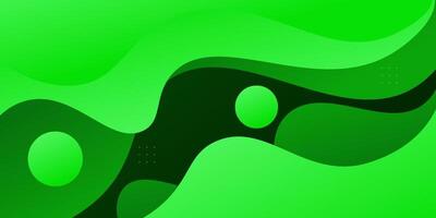 Simple wavy bright green frame geometric business banner design. Creative banner design with curved shape in background for template. Simple horizontal banner. eps10 vector