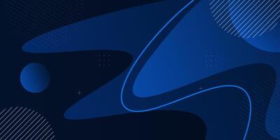 Abstract blue dynamic background. Simple overlapping pattern with curved lines. Eps10 vector