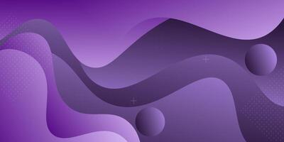 Abstract dark purple wave pattern background. Simple wave fluid banner background. Eps10 vector