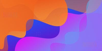 Abstract colorful wave fluid 3D pattern background. Trendy geometric shape design. Eps10 vector