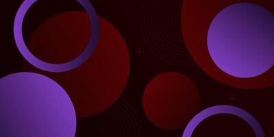 Abstract colorful red and purple circle 3D background. Overlapping circle shape pattern background concept. Eps10 vector