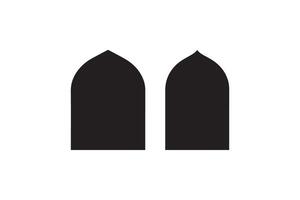 Two black windows with a white background vector