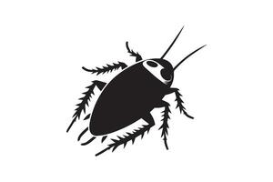 Cockroach icon on white background vector
