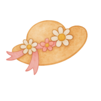 A hat with flowers on it png
