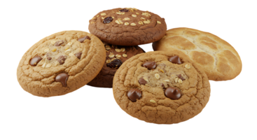 Delicious Cookie and Biscuit Set Isolated on Background png