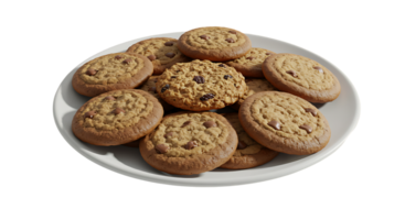 Crispy Biscuits and Cookies on Transparent Background png