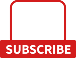 subscribe button, red subscribe button social media button. png