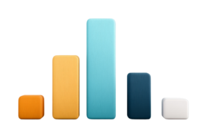 Modern business growth infographic png