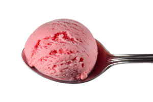 Close-up of strawberry ice cream delight png