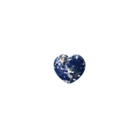 Heart shaped Earth floats against transparency background, symbolizing love for planet and environmental awareness. image evokes sense of global unity and care for nature png