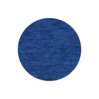Textured blue circle with rough, sketch like appearance is centered on transparency background, creating simple yet artistic design png