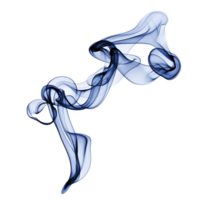 Swirling, abstract blue smoke pattern on transparency background creates sense of fluidity and motion. intricate curves and translucent layers evoke feeling of mystery and elegance png