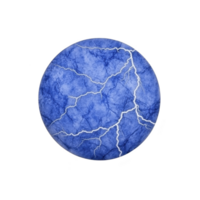 vibrante azul circular Projeto características intrincado branco relâmpago padrões, criando dinâmico e enérgico visual efeito. textura se assemelha marmorizado superfície, adicionando profundidade e interesse.azul círculo png