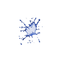 vibrant blue paint splash isolated on transparency background creates striking visual effect. dynamic splatter pattern adds sense of movement and energy to image png