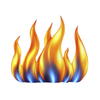 This features vibrant illustration of stylized flames with gradient of orange, yellow, and blue hues, creating dynamic and energetic visual effect. flames appear to be rising and flickering png