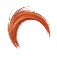 dynamic, swirling brushstroke in vibrant shades of orange and red creates energetic and artistic design. abstract shape resembles crescent or wave, conveying movement and creativity png