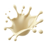 respingo do cremoso líquido capturado meio ar, exibindo dinâmico movimento e suave textura. respingo formulários artístico padronizar com gotas irradiando para fora, criando sentido do energia png