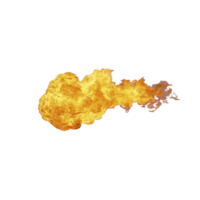 dynamic burst of bright orange and yellow flames against transparency background, showcasing intense energy and movement of fire. fiery display creates dramatic and powerful visual effect png