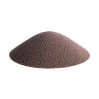 mound of small, round, brown seeds is displayed against transparency background, showcasing their texture and uniformity. These seeds are commonly used in cooking and agriculture png