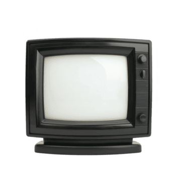 vintage Preto televisão com curvado tela e ao controle botões evoca nostalgia. retro Projeto luzes clássico estilo do velho formado eletrônicos, reminiscente do passado décadas png