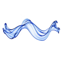 dinâmico azul abstrato onda padronizar fluxos graciosamente contra transparência fundo, criando sentido do movimento e fluidez. Projeto é ambos moderno e artístico, evocando sentindo-me do calma png