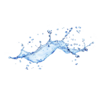 Dynamic splash of water captured mid air against transparency background, showcasing fluidity and motion of liquid. droplets are suspended, creating sense of movement and energy png
