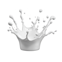Dynamic splash of white liquid captured mid air, creating artistic and energetic visual. fluid forms intricate shapes and droplets, showcasing motion and fluidity png