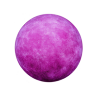 Vibrant pink textured sphere with cosmic appearance, resembling planet or celestial body, set against transparency background. surface has mottled pattern, adding depth and intrigue png