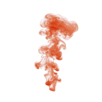 swirling cloud of vibrant red ink gracefully disperses in clear water, creating abstract and mesmerizing pattern. fluid motion and rich color evoke sense of creativity and fluidity png