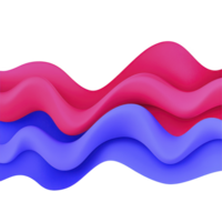 vibrant abstract image featuring wavy, flowing shapes in shades of pink and blue, creating dynamic and modern design. smooth curves and bold colors evoke sense of movement and energy png