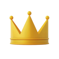 golden crown with simple, elegant design featuring rounded tips on each point, symbolizing royalty and power. crown smooth texture and bright color convey sense of luxury and prestige png