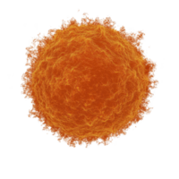 This depicts vibrant, fiery orange sphere with intricate, swirling patterns resembling flames or energy. dynamic texture and bright colors create sense of movement and intensity.fiery orange png