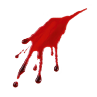 Splash of red liquid with droplets, resembling dramatic paint or ink spill, isolated on transparency background. vivid color and dynamic shape create striking visual effect png