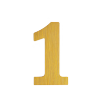 An image shows large, textured, golden number one on transparency background, symbolizing leadership or first place png
