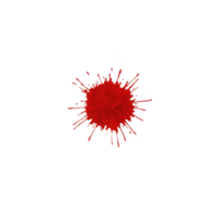 vibrant red paint splatter on transparency background creates striking contrast. evoking sense of energy and creativity. irregular shape and dynamic lines suggest movement and spontaneity png