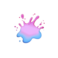 vibrante respingo do Rosa e azul pintura cria abstrato, artístico Projeto com brincalhão e dinâmico sentir. mistura do cores formulários único padrão, perfeito para criativo projetos png
