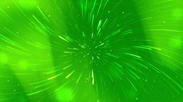 Abstract lime green background animation rotating optical light rays shining with circular dots modern design suitable for events, website banners, and graphic design projects video