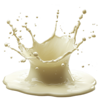 splash of creamy liquid captured mid air, creating dynamic shapes and droplets against clean background, conveying freshness and motion png