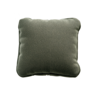 soft, square, green cushion with textured fabric surface, perfect for adding comfort and style to any living space. cushion simple design complements various decor themes png