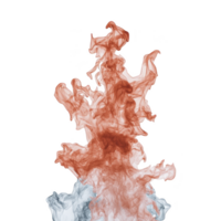swirling cloud of red and white ink creates abstract, dynamic pattern against transparency background, evoking sense of movement and fluidity png