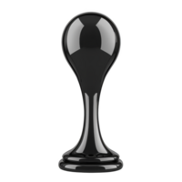 sleek black chess pawn stands upright, reflecting light on its glossy surface, symbolizing strategy and potential in game png