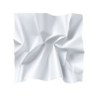 crumpled white fabric with soft folds and shadows, creating abstract and textured appearance. fabric smooth surface and gentle creases evoke sense of calm and simplicity png