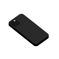 sleek black smartphone with minimalist design and single camera lens on back. device is shown at angle, highlighting its slim profile and modern aesthetic png
