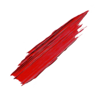 bold red paint stroke on transparent background, showcasing texture and dynamic movement. vivid color and expressive brushwork create striking visual impact png