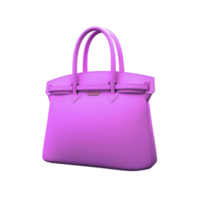 stylish purple handbag with elegant handles, perfect for fashion forward individuals seeking vibrant accessory. sleek design adds touch of sophistication to any outfit png