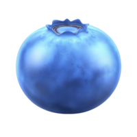 close up image of single, fresh blueberry with vibrant blue color and smooth surface, showcasing its natural texture and juicy appearance png