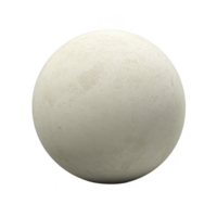 This shows smooth, round, white sphere with matte texture, resembling moon or planet. surface appears uniform and slightly textured, giving it realistic appearance png